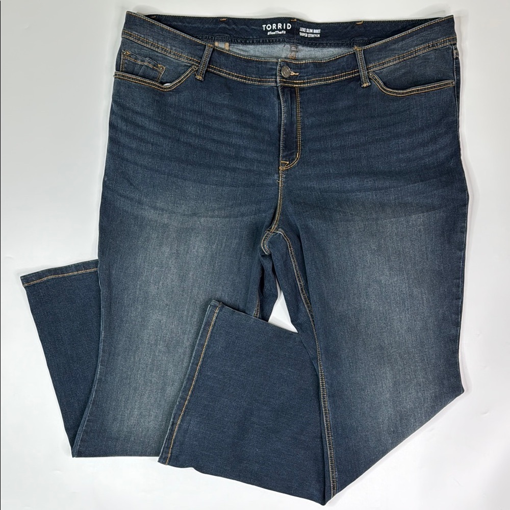 Torrid Luxe Slim Boot Super Stretch Jeans NWT Size 26 Tall